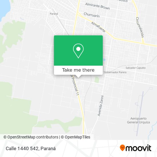 Mapa de Calle 1440 542