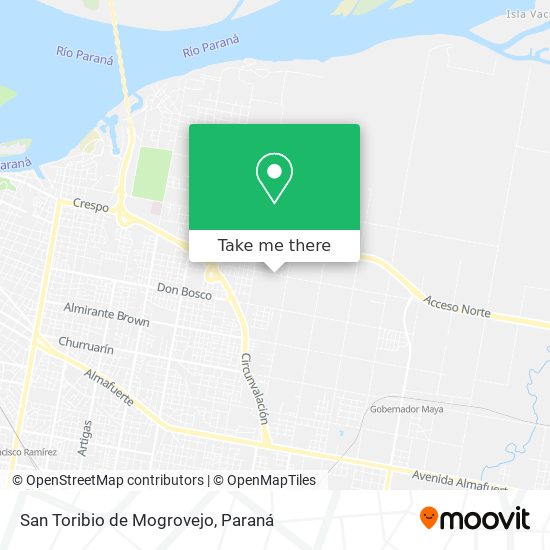 Mapa de San Toribio de Mogrovejo