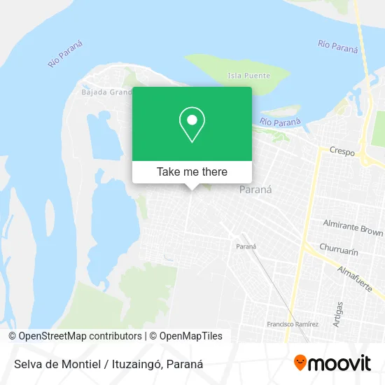 Mapa de Selva de Montiel / Ituzaingó