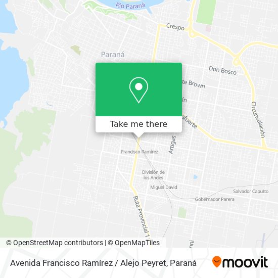 Mapa de Avenida Francisco Ramírez / Alejo Peyret