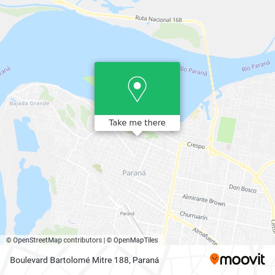 Boulevard Bartolomé Mitre 188 map