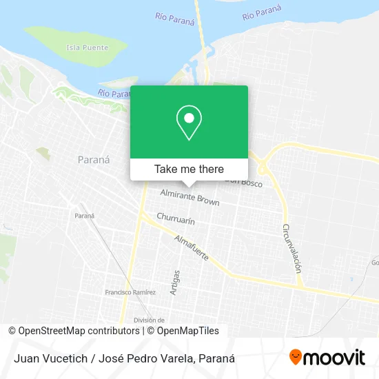 Mapa de Juan Vucetich / José Pedro Varela