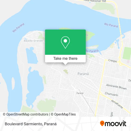 Mapa de Boulevard Sarmiento