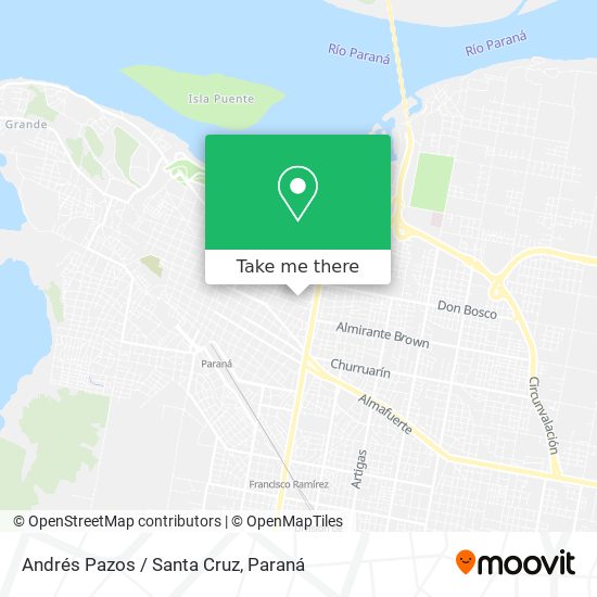 Andrés Pazos / Santa Cruz map