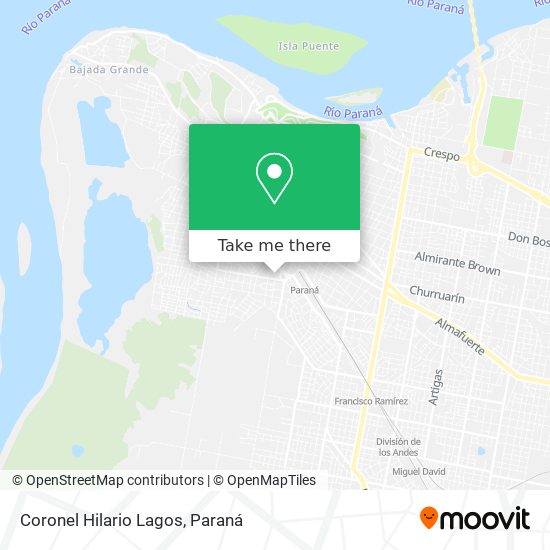 Coronel Hilario Lagos map
