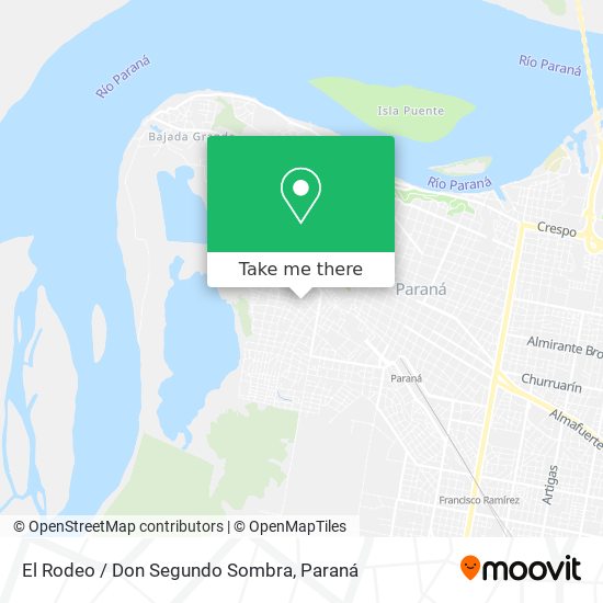 Mapa de El Rodeo / Don Segundo Sombra