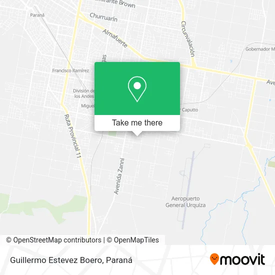 Mapa de Guillermo Estevez Boero