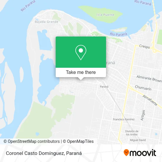 Mapa de Coronel Casto Domínguez