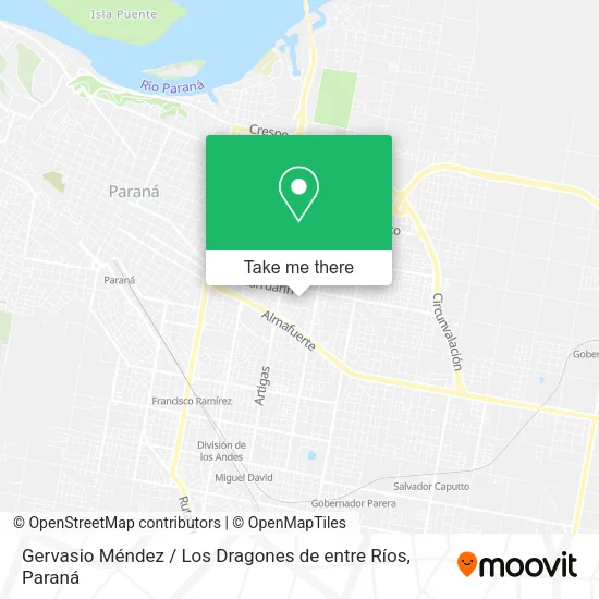 Mapa de Gervasio Méndez / Los Dragones de entre Ríos