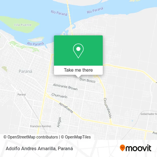 Mapa de Adolfo Andres Amarilla