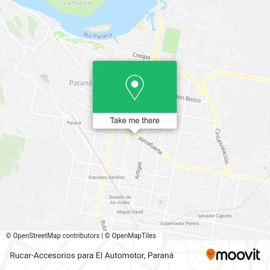 Rucar-Accesorios para El Automotor map