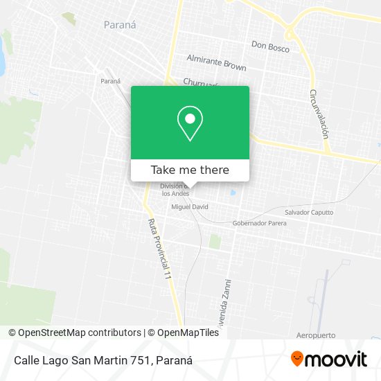 Mapa de Calle Lago San Martin 751
