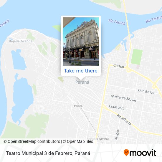 Teatro Municipal 3 de Febrero map