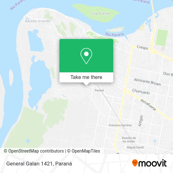 General Galan 1421 map