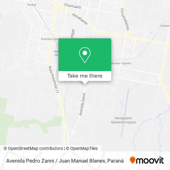 Avenida Pedro Zanni / Juan Manuel Blanes map