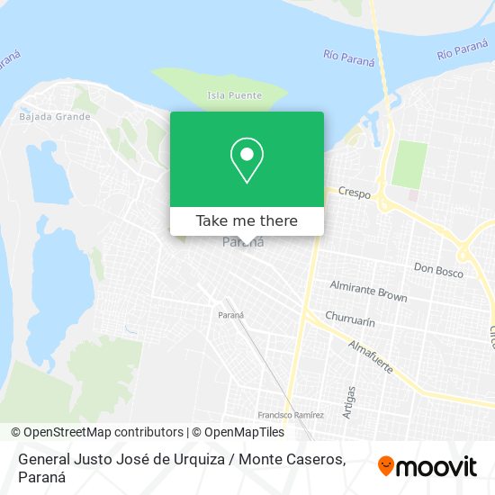 General Justo José de Urquiza / Monte Caseros map