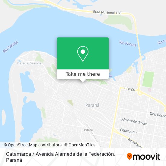 Mapa de Catamarca / Avenida Alameda de la Federación