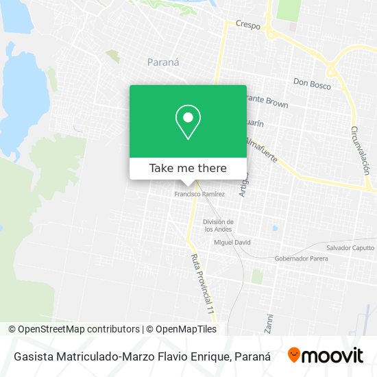Mapa de Gasista Matriculado-Marzo Flavio Enrique