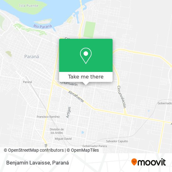 Benjamín Lavaisse map