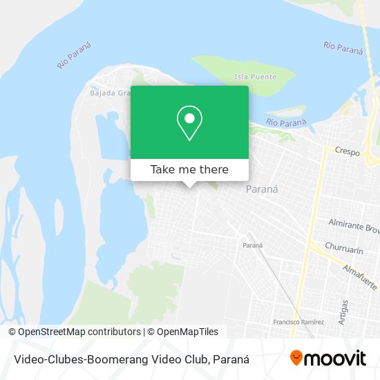 Mapa de Video-Clubes-Boomerang Video Club