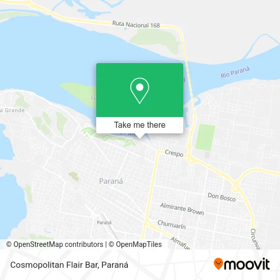 Mapa de Cosmopolitan Flair Bar
