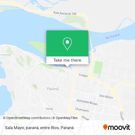 Sala Mayo, paraná, entre Rìos map