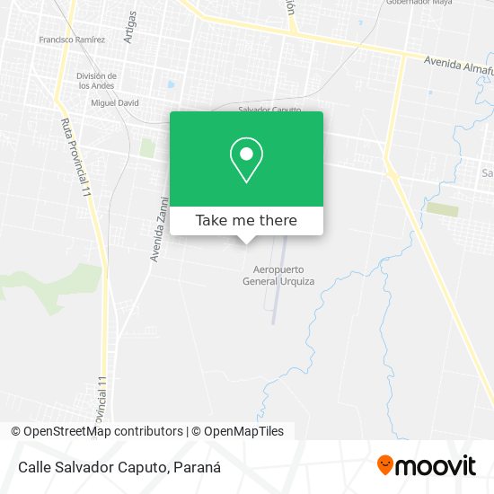 Mapa de Calle Salvador Caputo