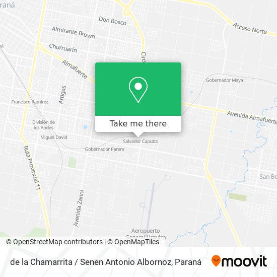 de la Chamarrita / Senen Antonio Albornoz map