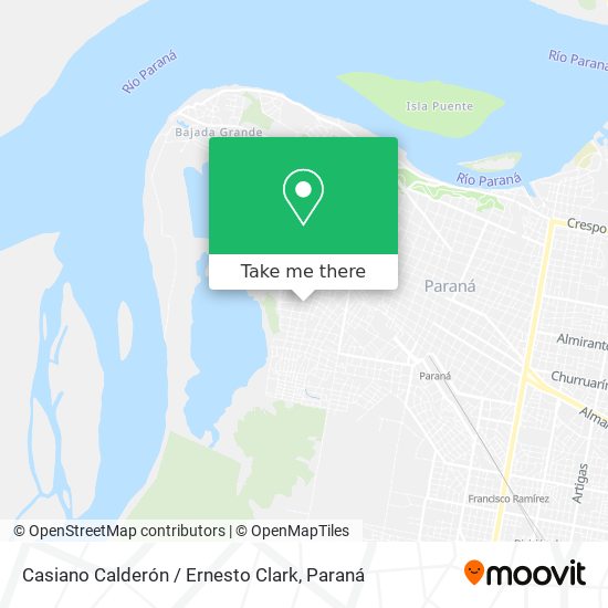 Casiano Calderón / Ernesto Clark map