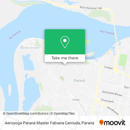 Aeroyoga Paraná Master Fabiana Cernuda map