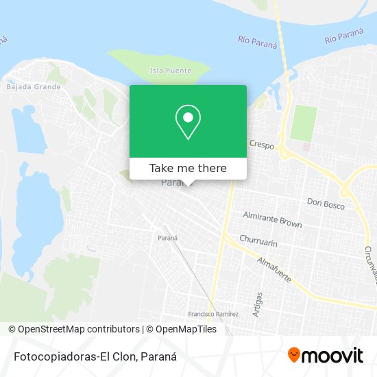 Fotocopiadoras-El Clon map