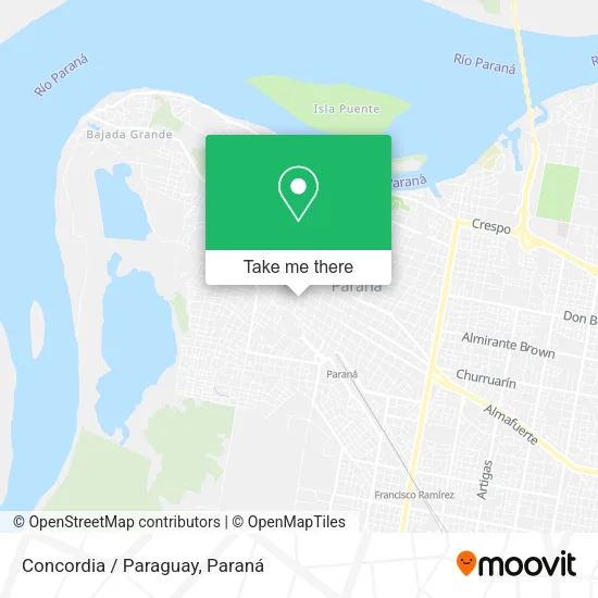 Mapa de Concordia / Paraguay