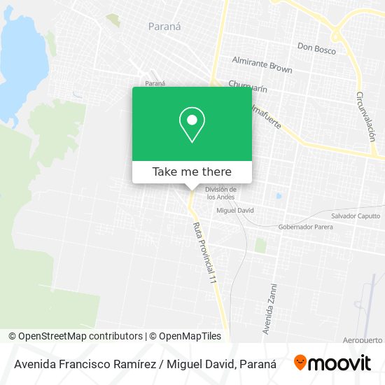 Avenida Francisco Ramírez / Miguel David map