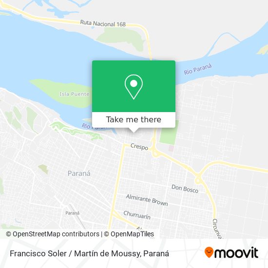 Mapa de Francisco Soler / Martín de Moussy