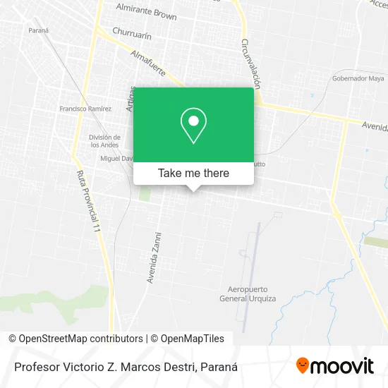 Mapa de Profesor Victorio Z. Marcos Destri