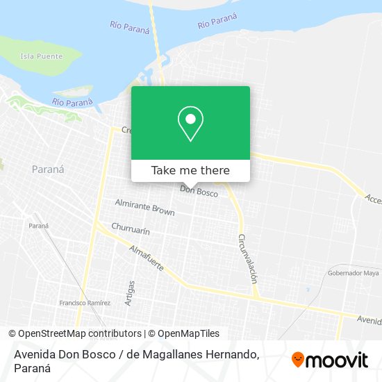 Avenida Don Bosco / de Magallanes Hernando map