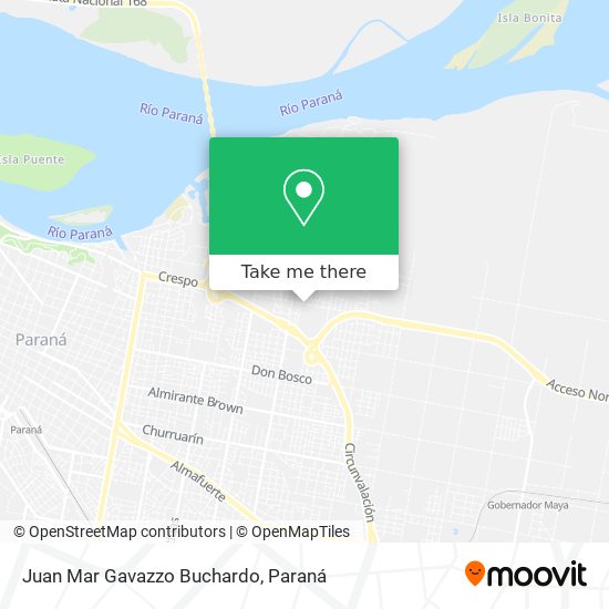 Mapa de Juan Mar Gavazzo Buchardo