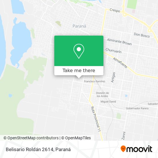 Belisario Roldán 2614 map