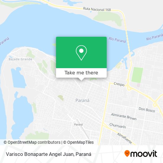 Varisco Bonaparte Angel Juan map