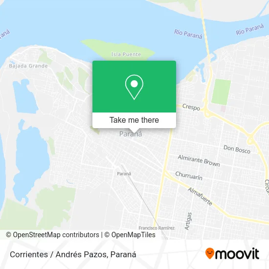 Corrientes / Andrés Pazos map