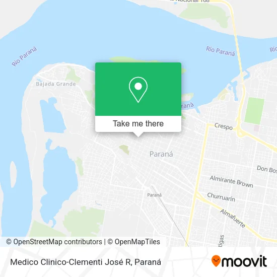 Mapa de Medico Clinico-Clementi José R