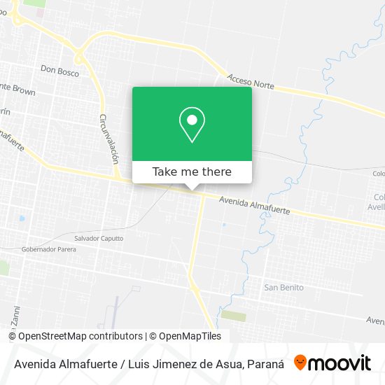 Avenida Almafuerte / Luis Jimenez de Asua map
