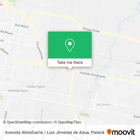 Mapa de Avenida Almafuerte / Luis Jimenez de Asua