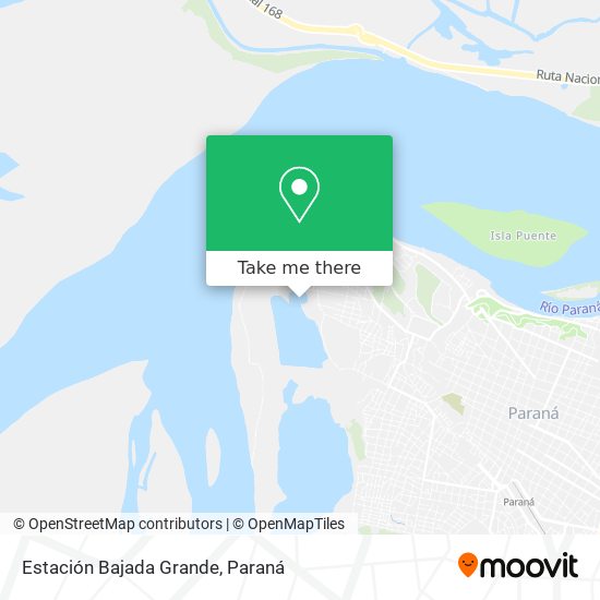 Mapa de Estación Bajada Grande