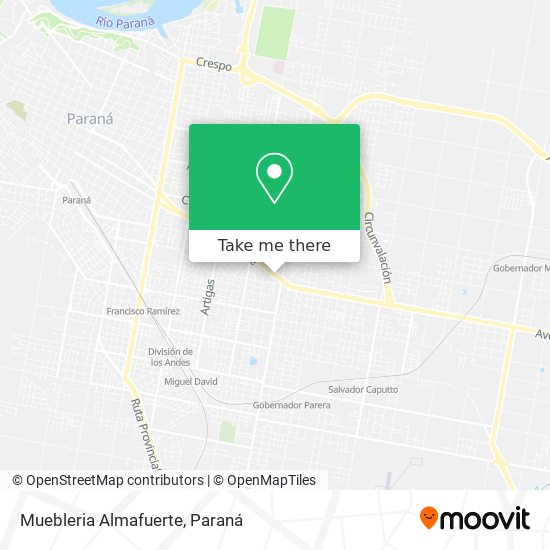 Mapa de Muebleria Almafuerte