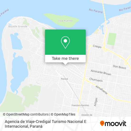 Agencia de Viaje-Credigal Turismo Nacional E Internacional map