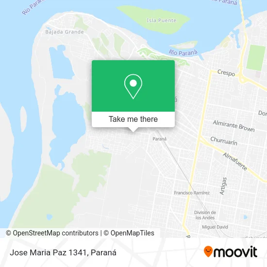 Mapa de Jose Maria Paz 1341