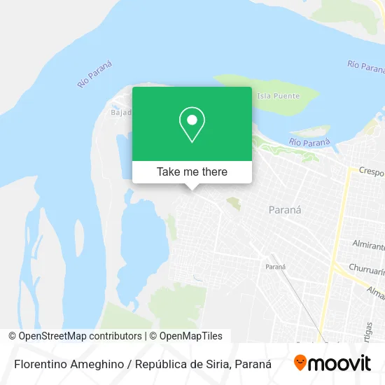 Mapa de Florentino Ameghino / República de Siria