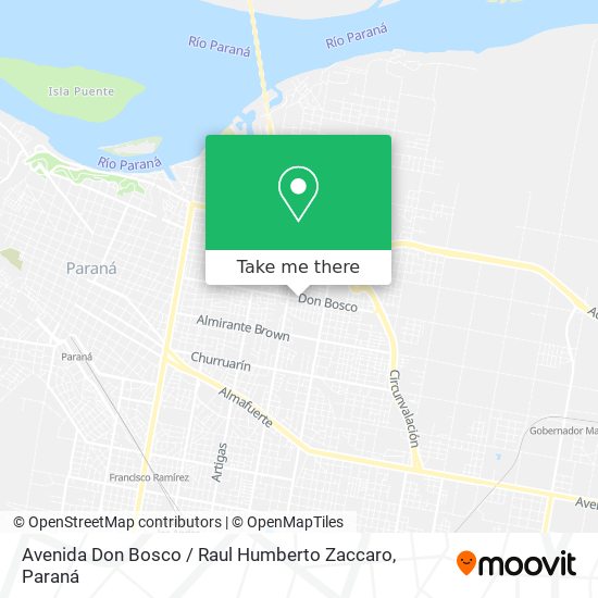 Mapa de Avenida Don Bosco / Raul Humberto Zaccaro