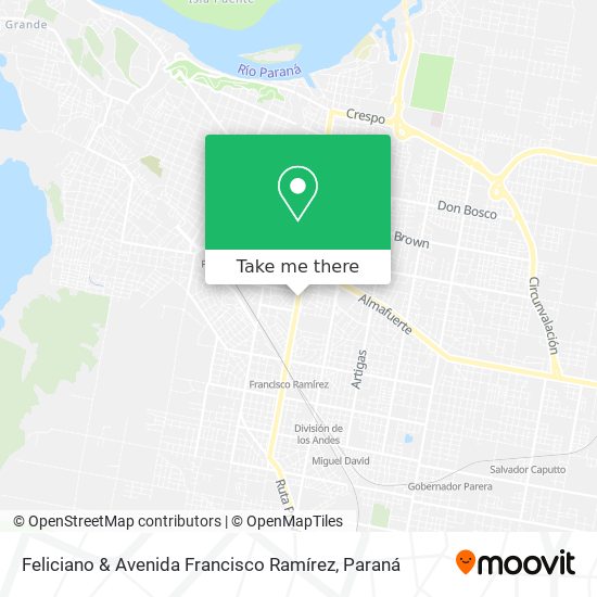 Feliciano & Avenida Francisco Ramírez map